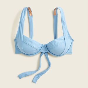 J.Crew Cross-back underwire Bikini top